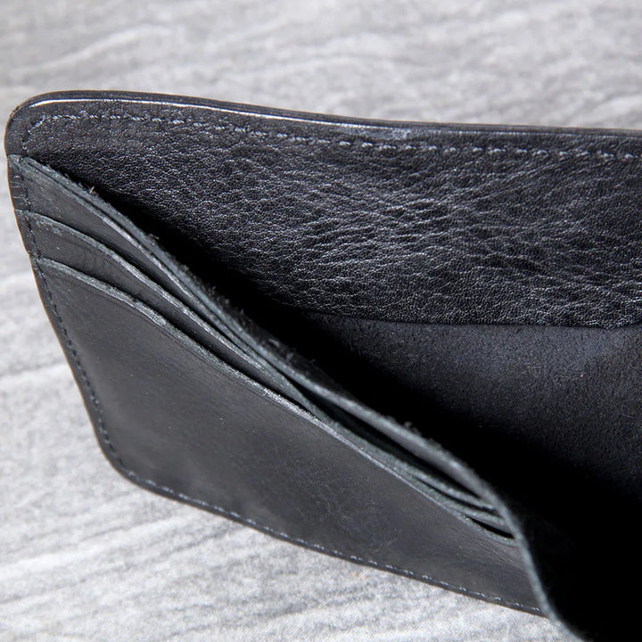 Men's Vintage Cowhide Leather Wallet | Slim Bifold