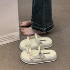 Beach Sandals for Women | Thick Sole Korean Slippers-HighTouch
