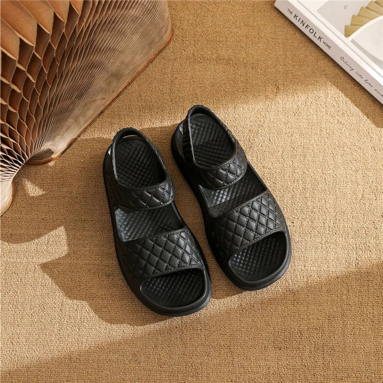 Women’s Thick Sole Wedge Sandals – Non-Slip Beach & Skirt Slides