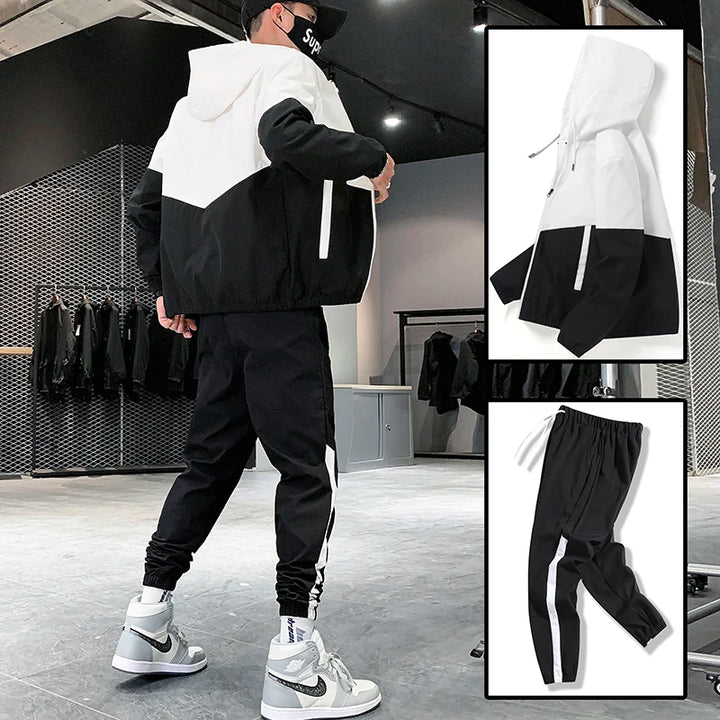 Men’s Hip Hop Tracksuit Set-HighTouch
