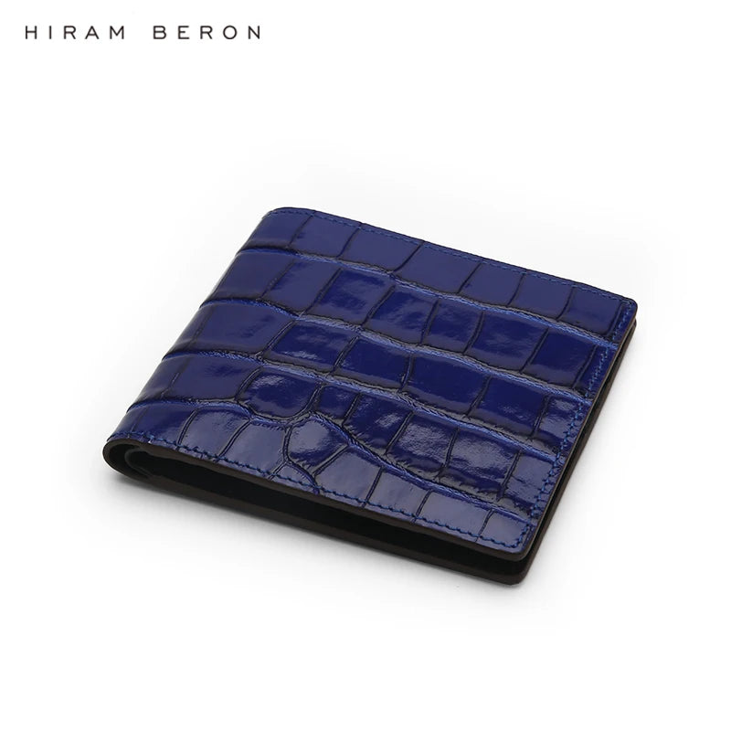 Personalised Croc‑Pattern Billfold Wallet