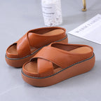 Women's Fashion Outdoor Slippers – Lightweight, Waterproof, Anti-Slip PU Sandals (Sizes 35-43)-HighTouch