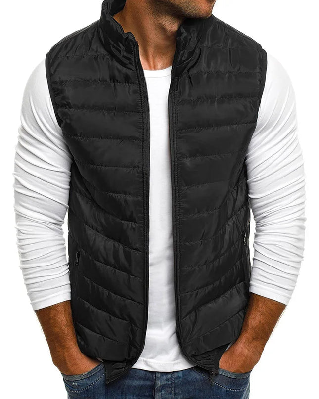Men’s Cotton-Padded Sleeveless Vest
