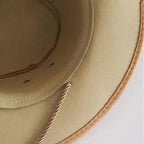 Western Cowboy Hat for Men – Wide Brim Breathable Adjustable Fit Summer Sun Protection-HighTouch