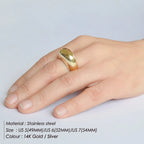 Minimalist Arc Stainless Steel Ring for Women-HighTouch