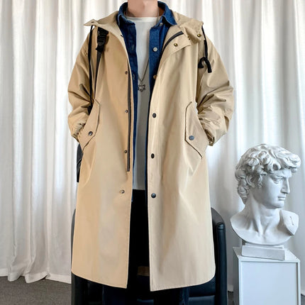 Oversized Hooded Streetwear Jacket Men