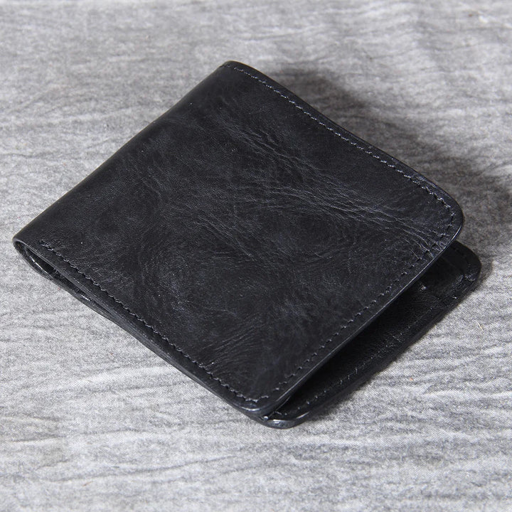 Men's Vintage Cowhide Leather Wallet | Slim Bifold