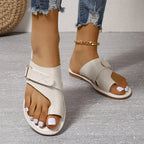 Women's Large-Size Platform Beach Sandals – Open-Toe Casual Slip-Ons-HighTouch
