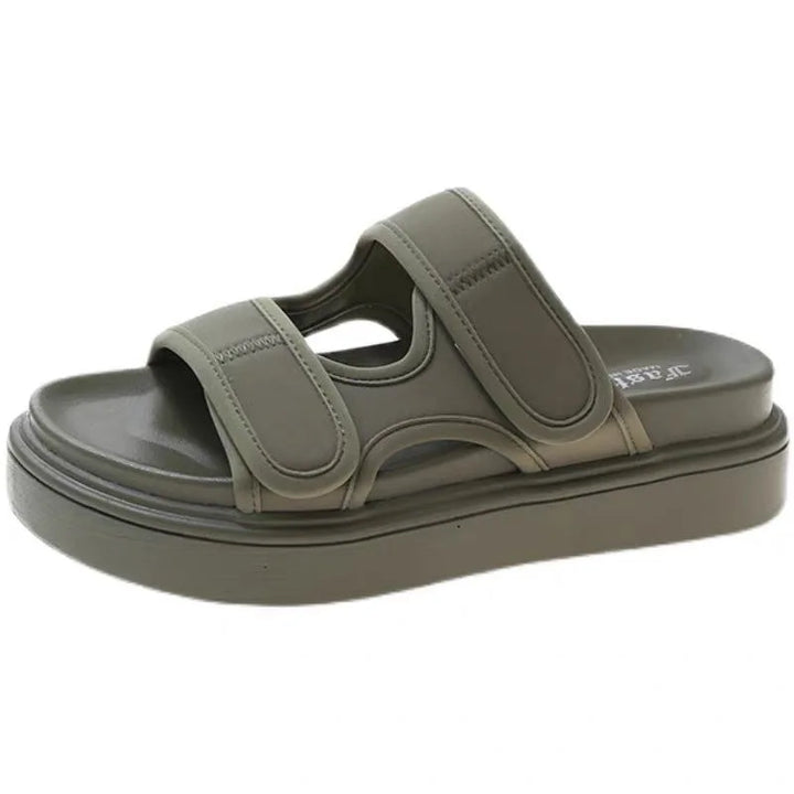 Women's Summer Velcro Sport Sandals – Thick Sole Casual Beach Slides-HighTouch
