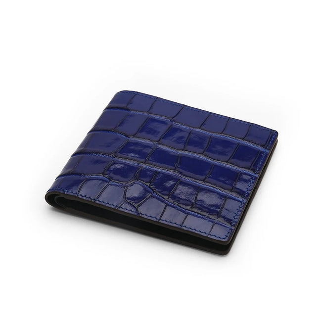 Personalised Croc‑Pattern Billfold Wallet