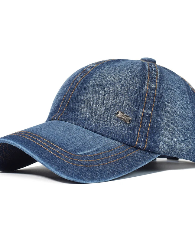 Vintage Washed Cotton Low-Profile Baseball Cap – Unisex Adjustable Dad Hat