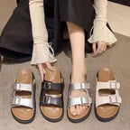 Summer Fashion Sandals for Women – Peep Toe, Lightweight, Rhinestone Decor-HighTouch