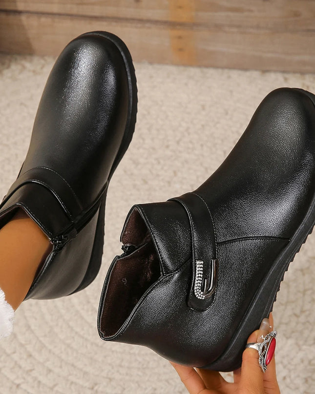 Women’s Warm Winter Snow Boots – Cozy, Non‑Slip Safety