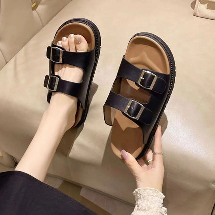 Summer Fashion Sandals for Women – Peep Toe, Lightweight, Rhinestone Decor