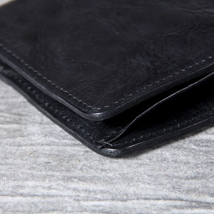 Men's Vintage Cowhide Leather Wallet | Slim Bifold