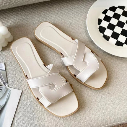 Women's Comfort Slide Sandals - Anti-Slip Cross-Strap Slippers w/PVC Sole | Sizes 5-11 | Wholesale Available