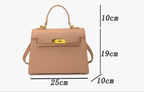 Lock Kelly-Style Shoulder & Crossbody Bag – Elegant, High-End Versatile Design-HighTouch
