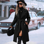 Elegant Helsinki Double-Breasted Coat – Women’s Tailored Outerwear-HighTouch
