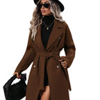 Elegant Helsinki Double-Breasted Coat – Women’s Tailored Outerwear-HighTouch