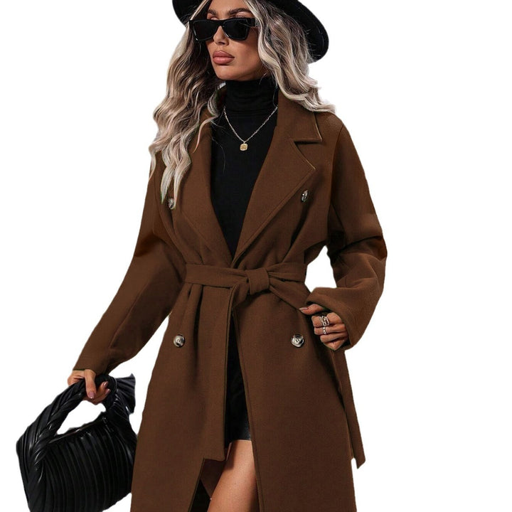 Elegant Helsinki Double-Breasted Coat – Women’s Tailored Outerwear-HighTouch