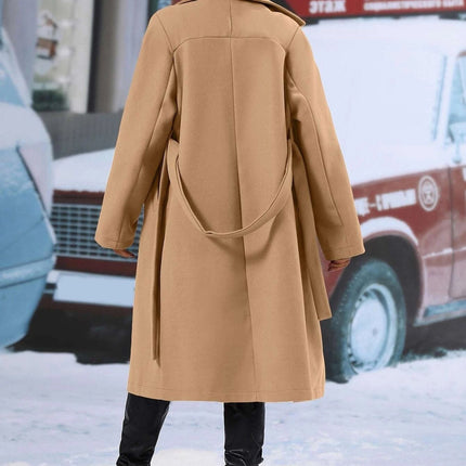 Elegant Helsinki Double-Breasted Coat – Women’s Tailored Outerwear