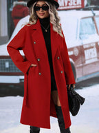 Elegant Helsinki Double-Breasted Coat – Women’s Tailored Outerwear-HighTouch