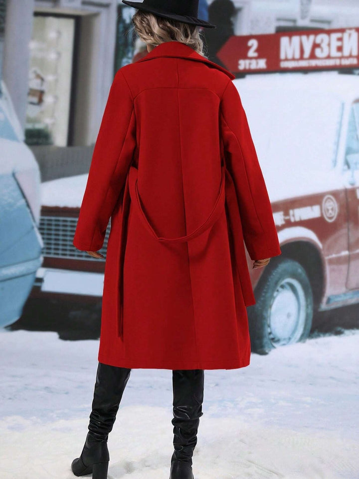 Elegant Helsinki Double-Breasted Coat – Women’s Tailored Outerwear-HighTouch
