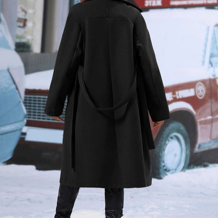 Elegant Helsinki Double-Breasted Coat – Women’s Tailored Outerwear