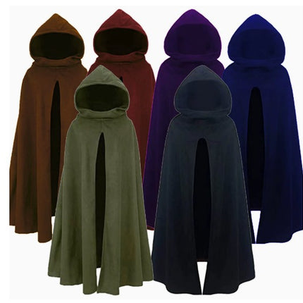 Men’s/Women’s Thick Hooded Cloak Coat – Warm Halloween Cape
