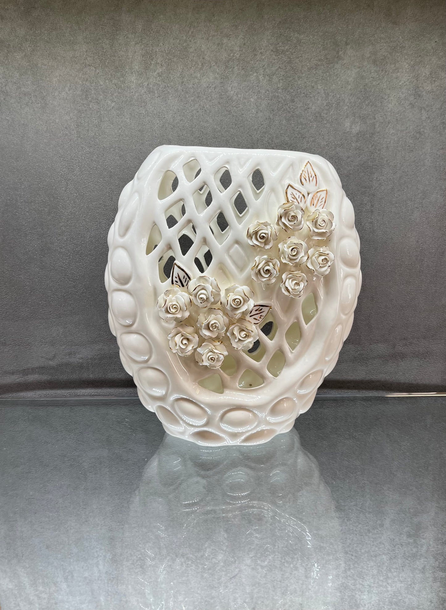 White Ceramic Flower Vase