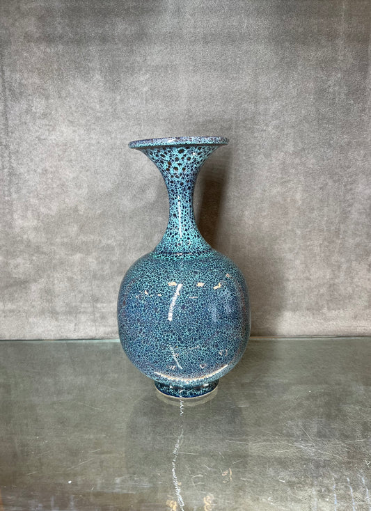 Glazed Ceramic Trumpet Vase - HighTouch 