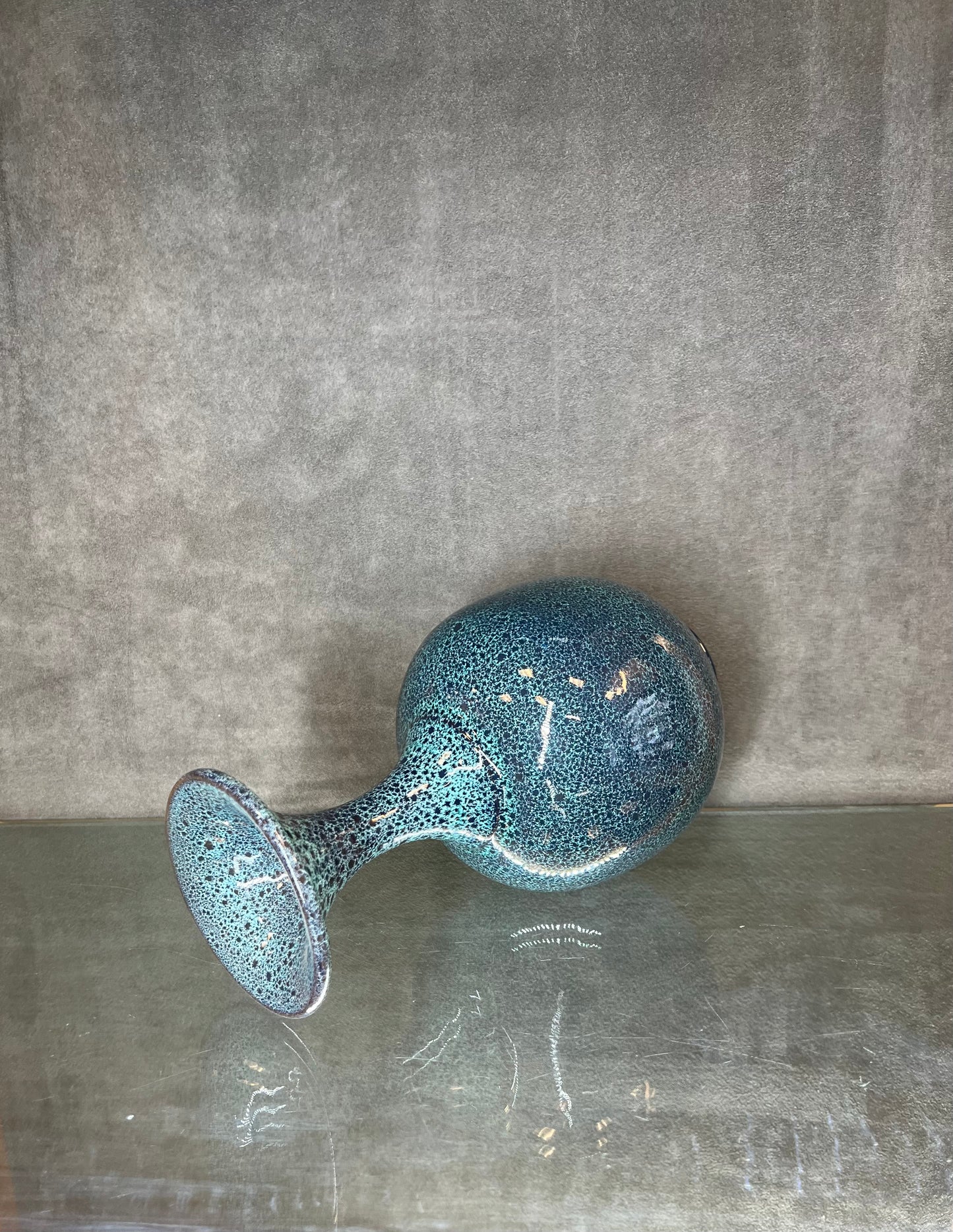 Glazed Ceramic Trumpet Vase - HighTouch 