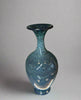 Glazed Blue Trumpet Vase - HighTouch 