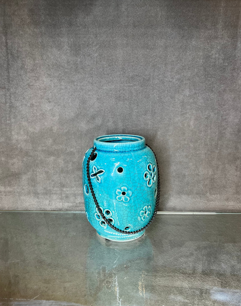 Glazed Ceramic Hanging Flower Pot - HighTouch 