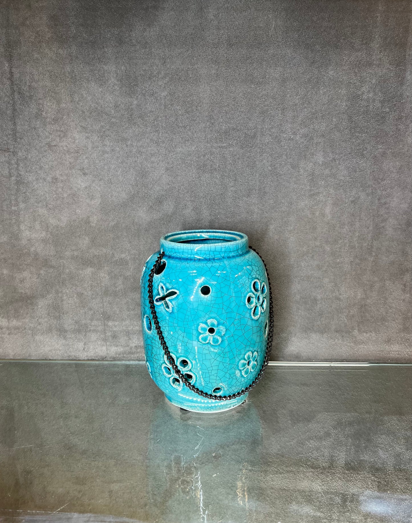 Glazed Ceramic Hanging Flower Pot