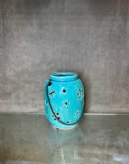 Glazed Ceramic Hanging Flower Pot
