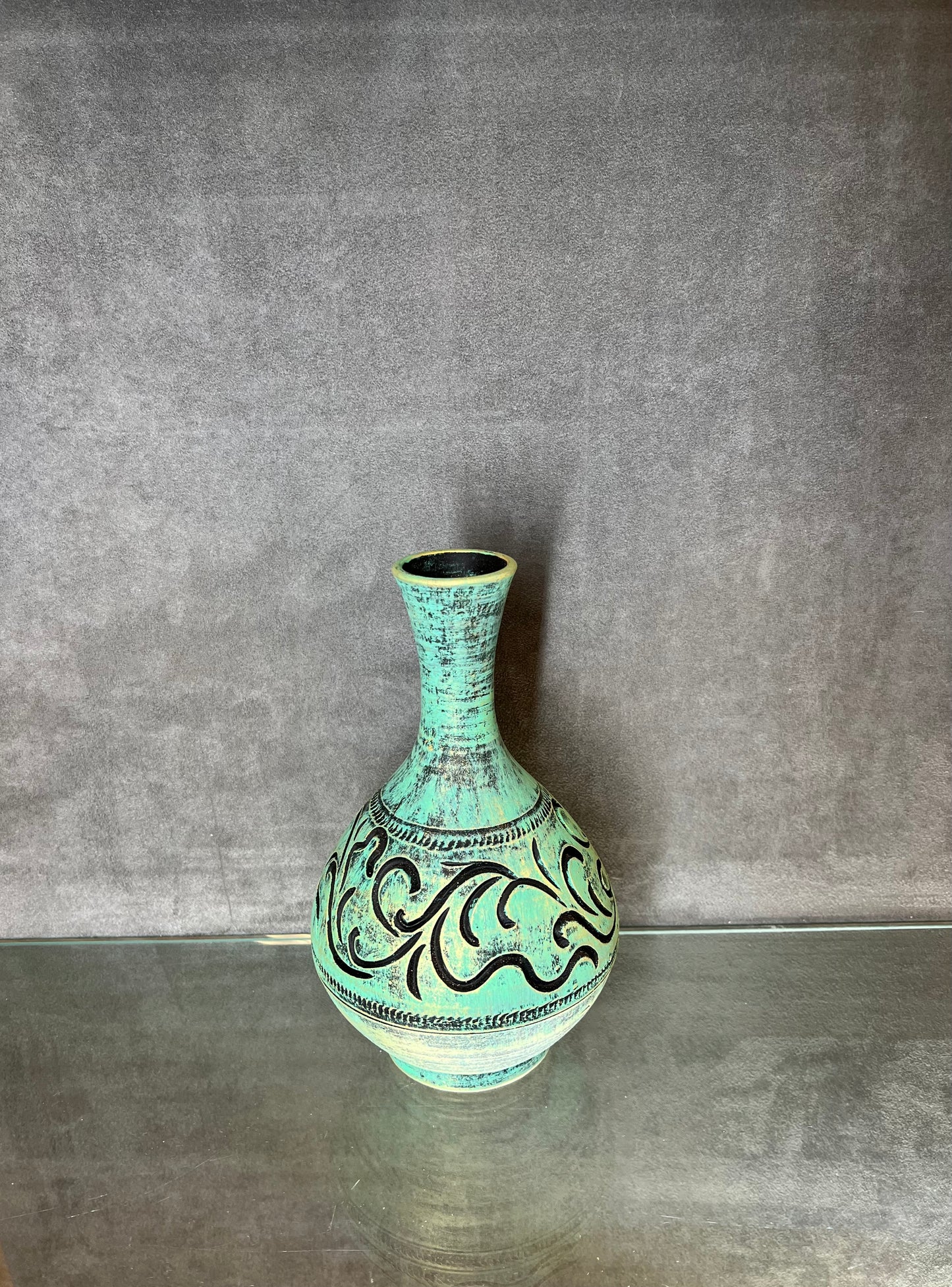 Sea Green Bottle Vase