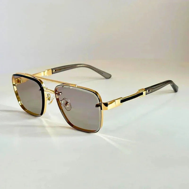Men's Square Sunglasses – UV400 Gradient Lenses