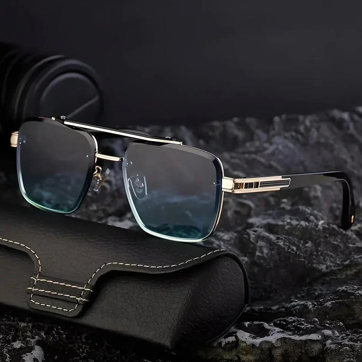 Men's Square Sunglasses – UV400 Gradient Lenses