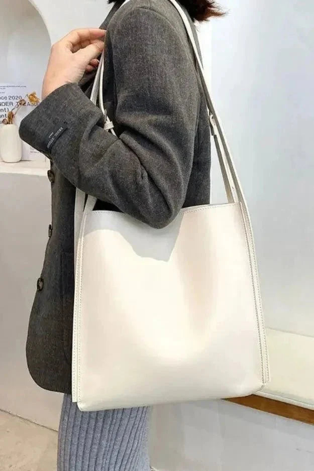 Sari Tote Bag - PU Leather Structured Everyday Carry