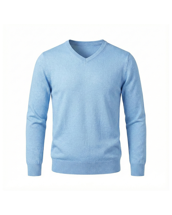 Men's Cashmere V-Neck Sweater – Soft & Warm