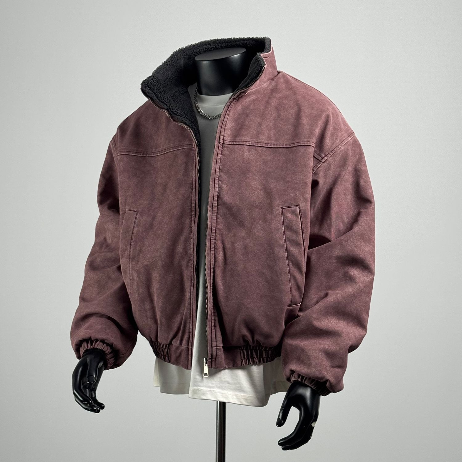 Giacca Vintage Giapponese in Pile Polare Uomo