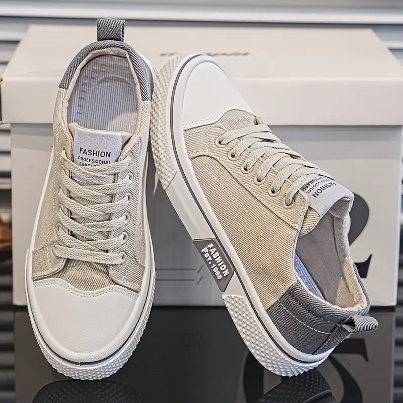 Men’s Orthopedic Lace-Up Low Top Skate Sneakers