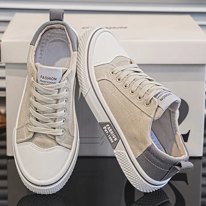 Men’s Orthopedic Lace-Up Low Top Skate Sneakers