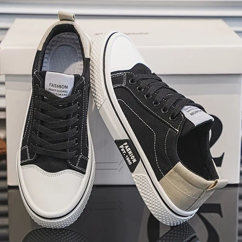 Men’s Orthopedic Lace-Up Low Top Skate Sneakers