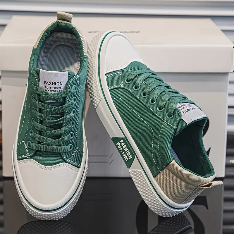 Men’s Orthopedic Lace-Up Low Top Skate Sneakers