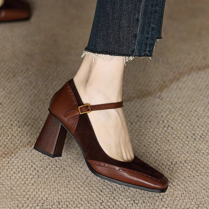 Women's Mary Jane Heels – Elegant Buckle Strap