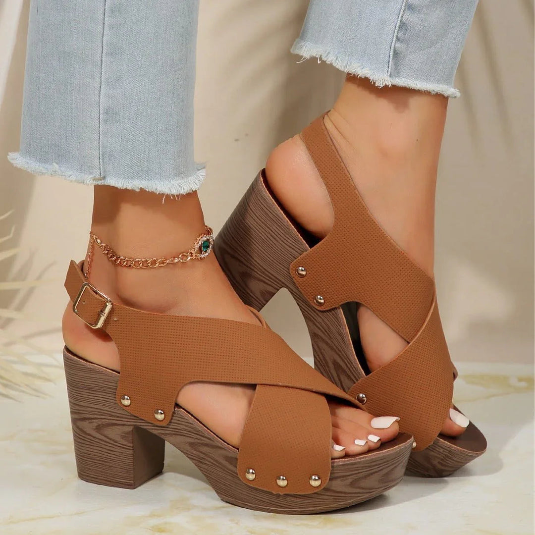 Women's Block Heel Slingback Heels – Arch Support & Comfort