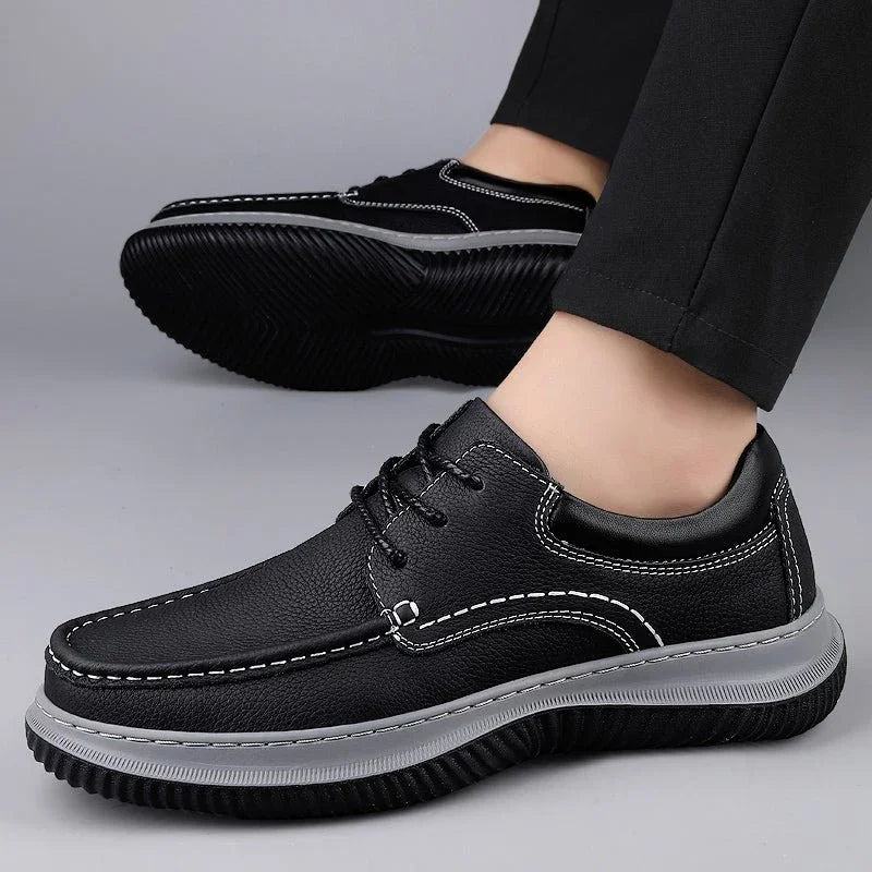 Men's Montari Leather Sneakers – Orthopedic Cushioned Shoes