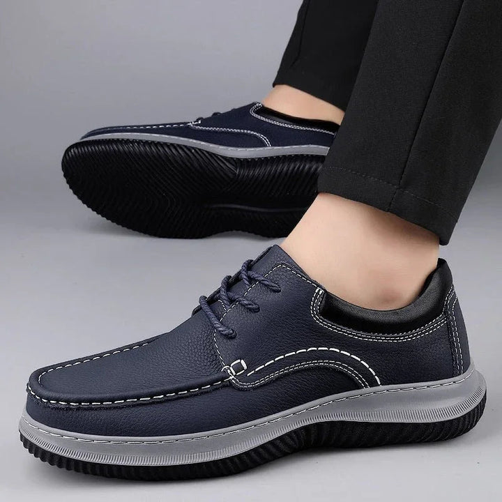 Men's Montari Leather Sneakers – Orthopedic Cushioned Shoes